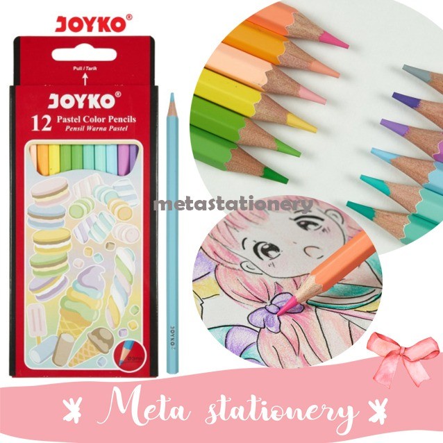 

Terbatas Pastel Color Pencils / Pensil Warna Joyko Cp-125P 12 Warna Pastel Murah