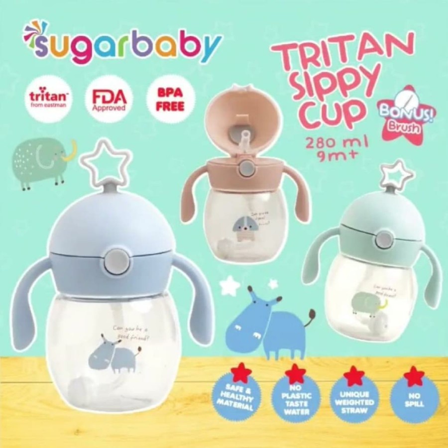 SUGAR BABY TRITAN SIPPY CUP STAR 240ML