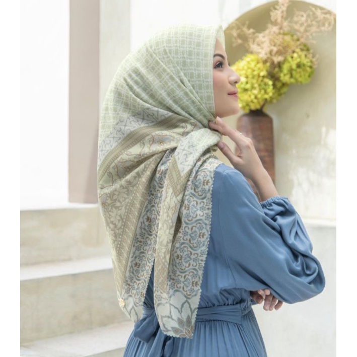 Heaven Lights New Hazel Scarf Cyra / Kila / Diya | Jilbab Voal Segiempat Motif