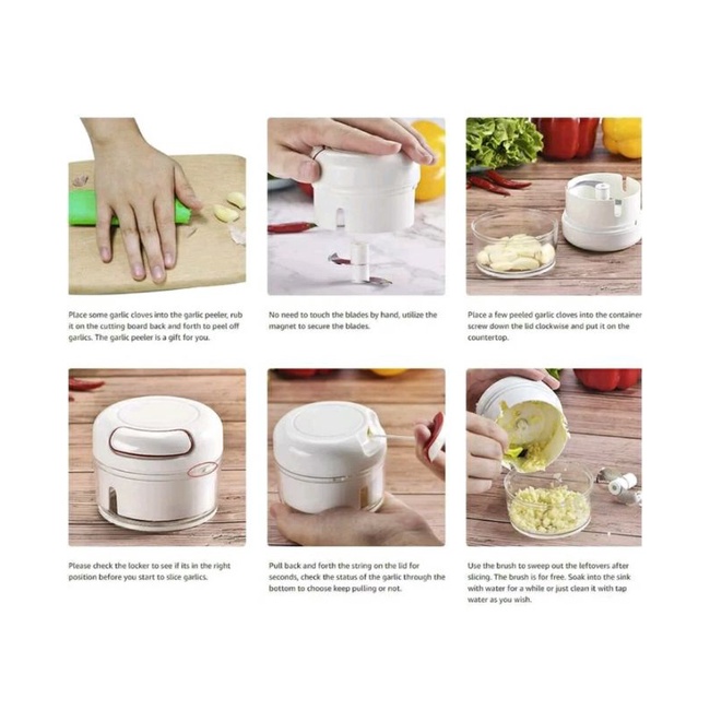 Super Mini Food Cutter - Blender Manual / Blender Pemotong Serbaguna