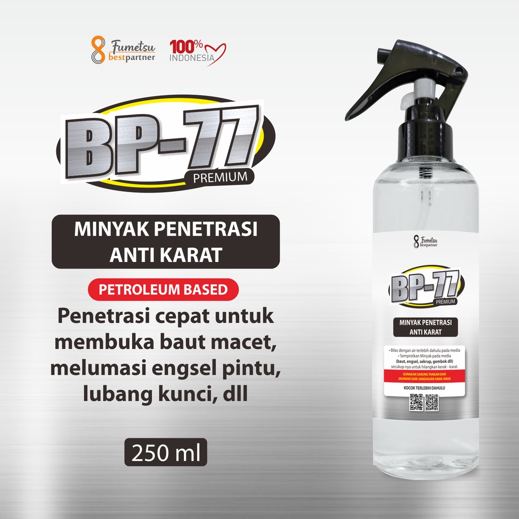 BP-77 Minyak Penetrasi Melumasi Engsel Anti Karat Pintu,Lubang Kecil Kemasan 250Ml Trigger