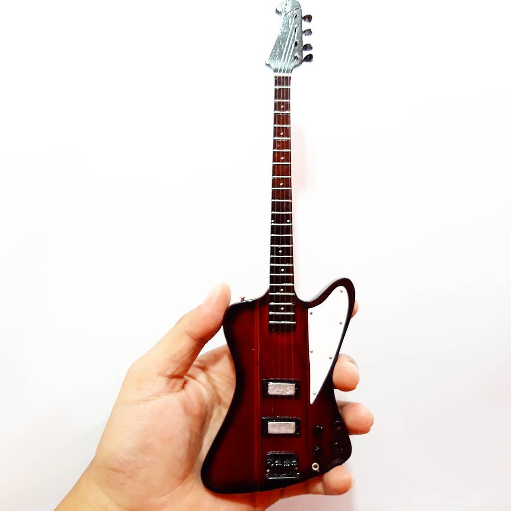 Miniatur Gitar Elektrik Gibson Firebird T Vintage Sunburst  Elektrik Baby Newborn Photography
