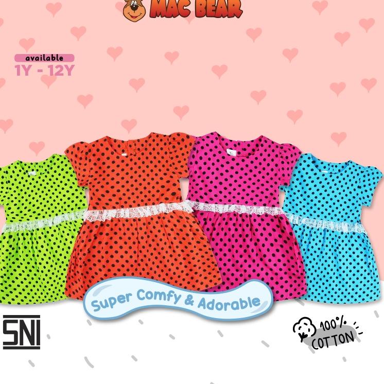 SOS.99097 ‑ Dress Anak Perempuan Polly Polkadot 6 bulan - 12 tahun