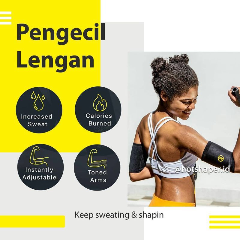 HOT SHAPERS ARM Korset Pelangsing Pengecil Lengan Korset Pengecil Pembakar Lemak Lengan Tangan