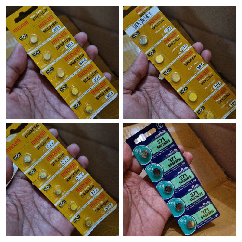 Baterai Batre Jam Tangan Merk Maxell Sony SR927SW SR626SW SR621SW SR920SW