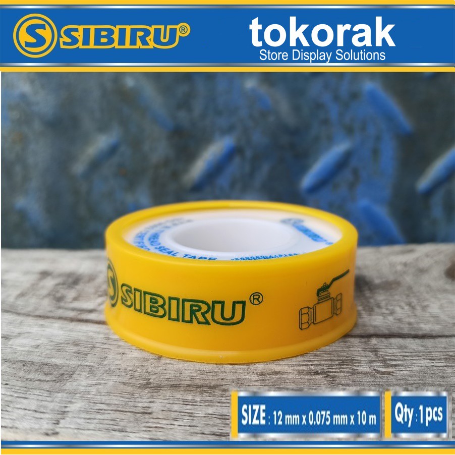 SEAL TAPE 1/2 INCH 10 METER SIBIRU - ISOLATAPE PIPA - ISOLASI KRAN