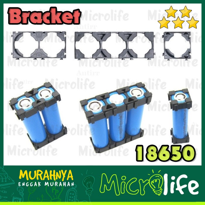Holder Bracket Baterai 18650 Braket Sambungan