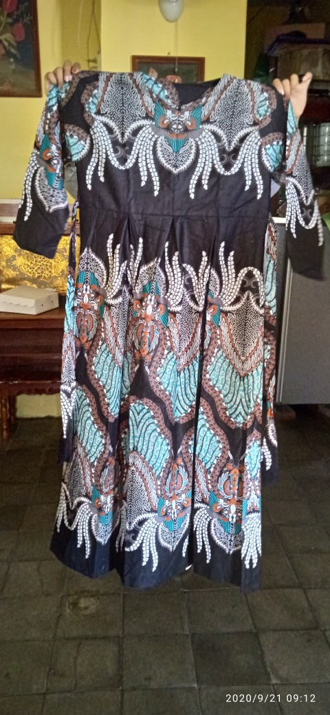 Gamis Batik (cod) Manggar Gamis Batik Pesta Model Terbaru 2020 Gamis Pesta Ori