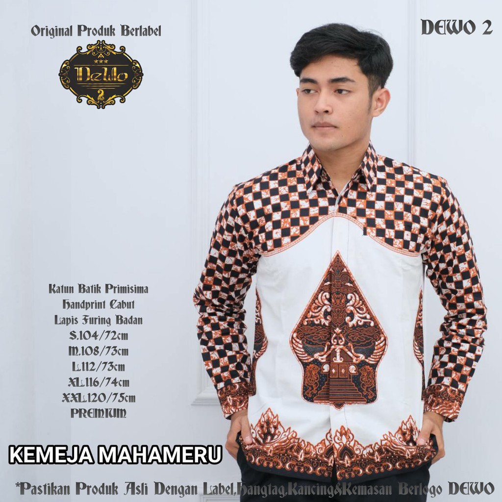 MAHAMERU DEWO BATIKSOLOAMANAH KEMEJA BAJU BATIK PRIA SOLO LENGAN PANJANG PENDEK LAPIS FURING ATASAN BATIK PREMIUM MODERN KATUN HALUS HARIMURTI SEKOPI KALINGGA GANDHI MERAH WARASTIKA ABIYAKTA SEMAR HITAM DEWARUCI MODHANG 2 BIMASENA ABINAWA DEWARI ADYATAMA