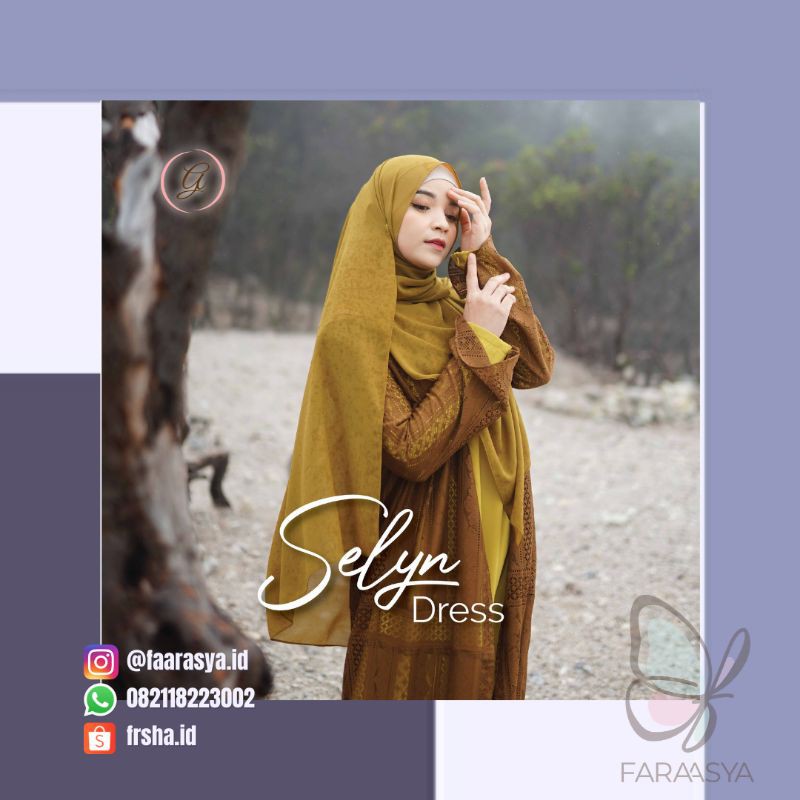 Gerai.Aliyah23 Selyn Dress Olive - Cacao Original by Gerai Aliyah