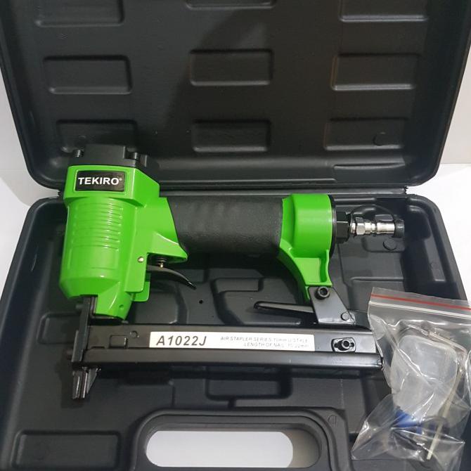 

Baru Tekiro A1022J Staples Mesin Hekter Tembak Model U Air Nailer 1022 J