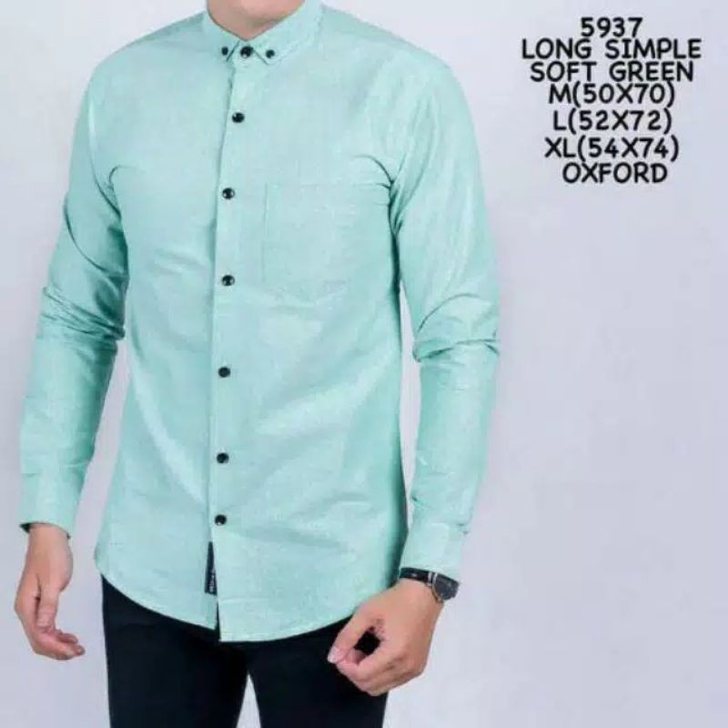 KEMEJA PRIA MENS POLOSAN LENGAN PANJANG COOLMAN PAKIAN PRIA CASUAL PAKAIAN DINAS PNS KERJA SIZE MLXL