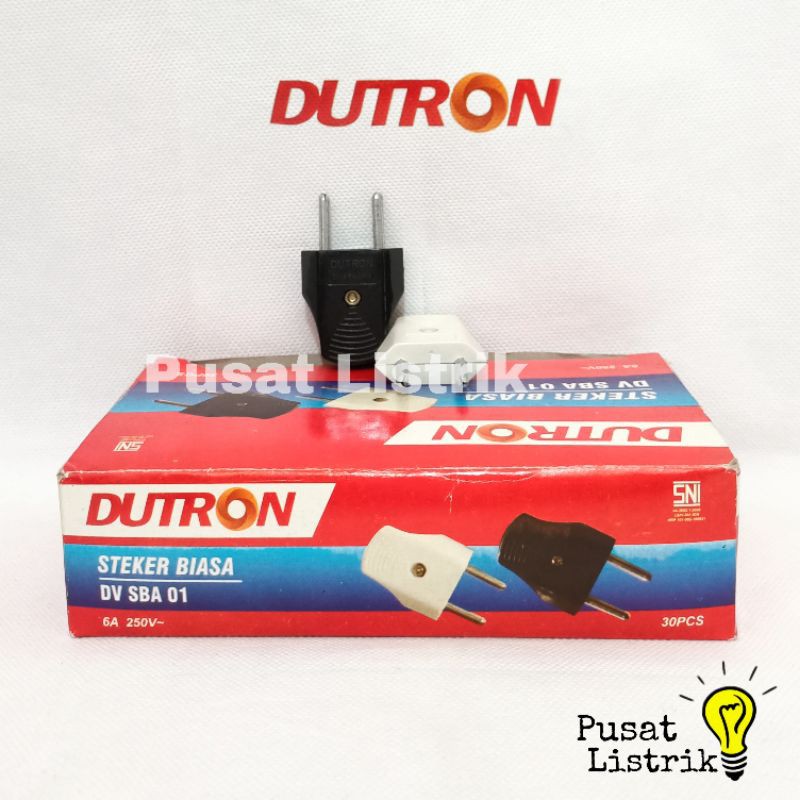 Steker Mini Dutron DV SBA 01 Kepala Colokan Gepeng Dutron