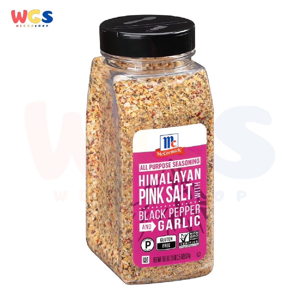 Mccorcmick Himalayan Pink Salt BlackPepper &amp; Garlic Seasoning 524g
