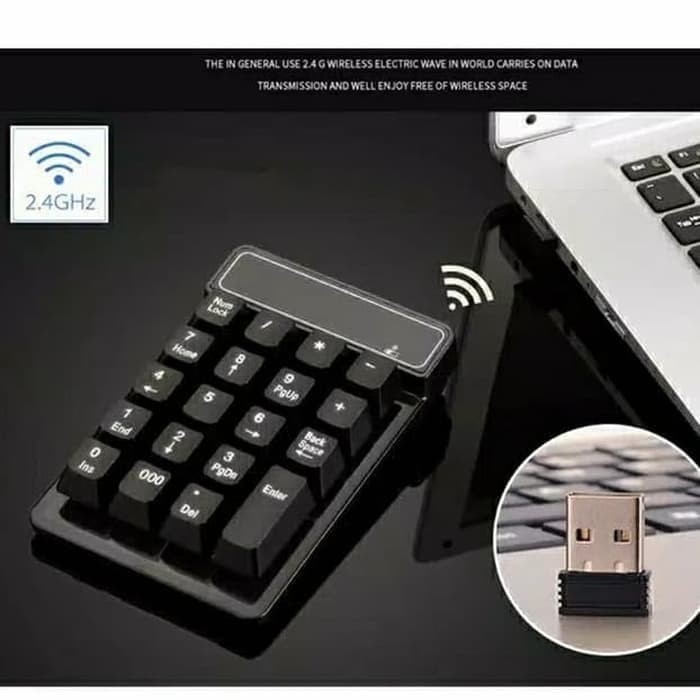 wireless keyboard angka numeric keypad