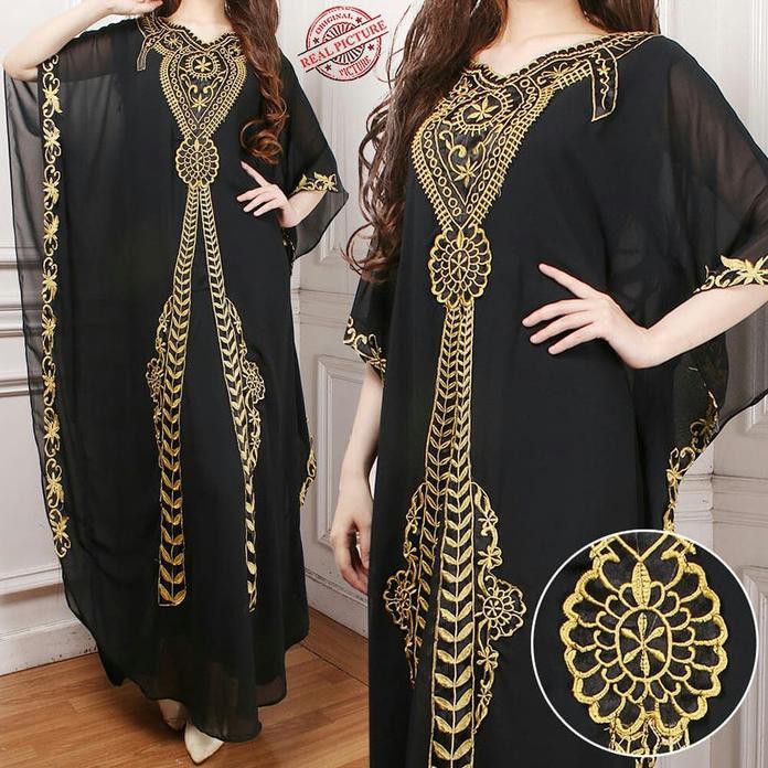 KR AITA / BAJU KAFTAN / KAFTAN / KAFTAN / BAJU KAFTAN / KAFTAN PREMIUM - HITAM