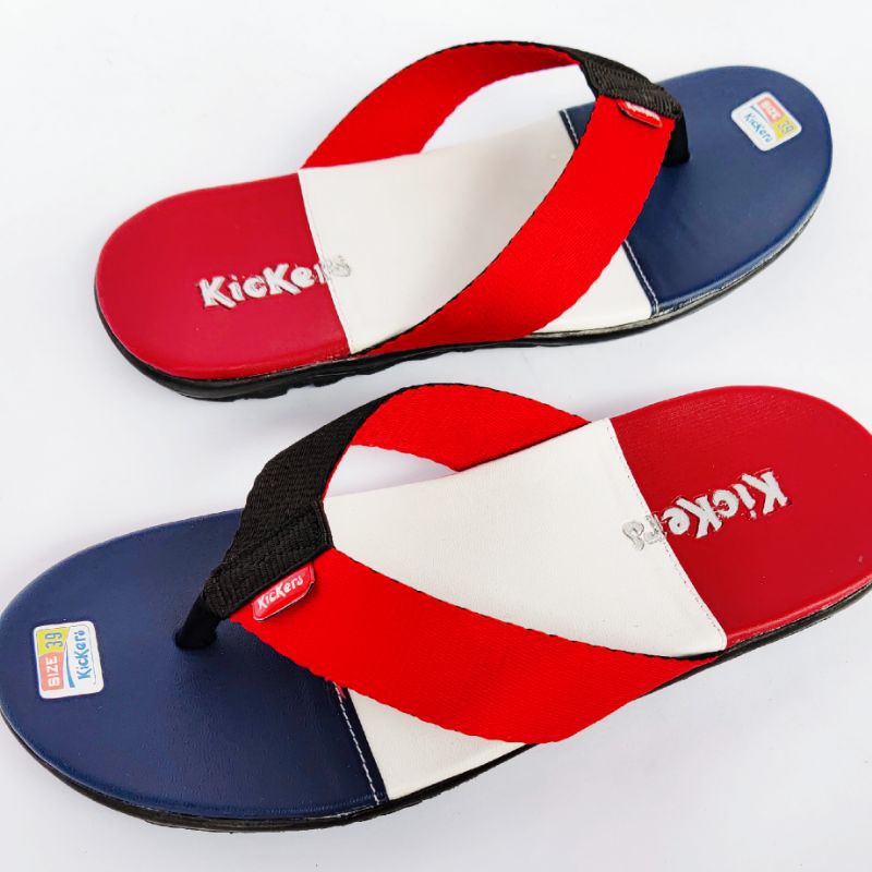 Sandal Jepit pria / Sendal Santai Pria dewasa 3 Warna(biru,putih,merah) KKRS 39-43