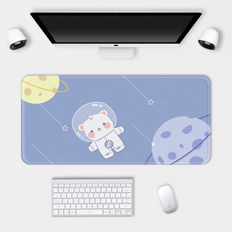 Mouse Pad Motif Kartun Lucu Anti Air / Slip / Kotor Untuk Komputer DIY