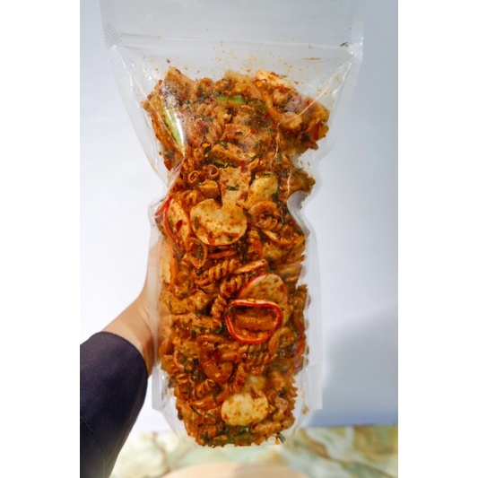 

500gr CIKRUH MIX (MAKARONI PIPA, SPIRAL, KERUPUK, BASRENG) "MAKRUH" MASKOTNA CIKRUH BANDUNG