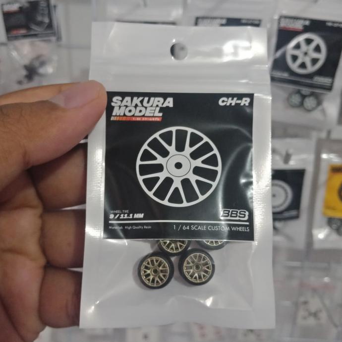 Cantik Ban Karet Diecast Sakura Model Bbs Chr Gold Terbatas