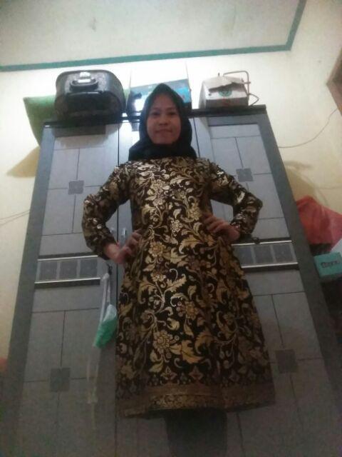 Atasan Batik Tunik Batik Prada Kembang