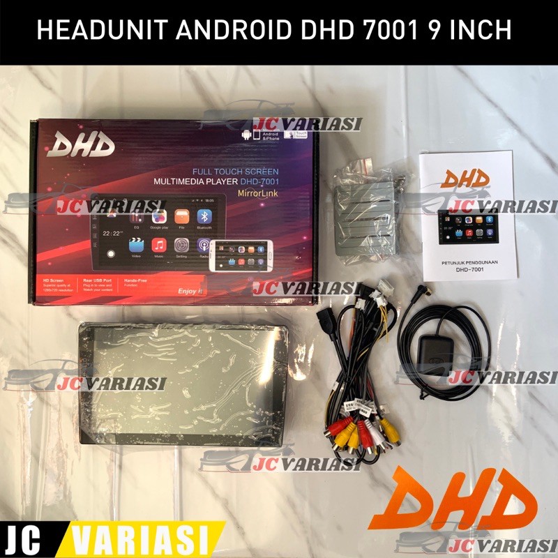 HEADUNIT ANDROID 9” DHD-7001/DHD 7001 HEADUNIT ANDROID ASLI