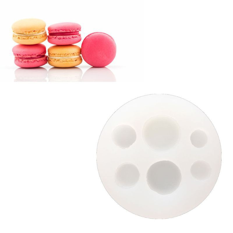 Glitter 3D Macaron Mould DIY Pendant Silicone Resin Mold Jewelry Making Baking Tools