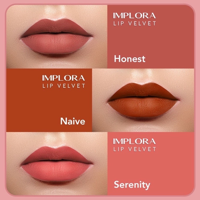 LIPCREAM IMPLORA VELVET BPOM - BARU