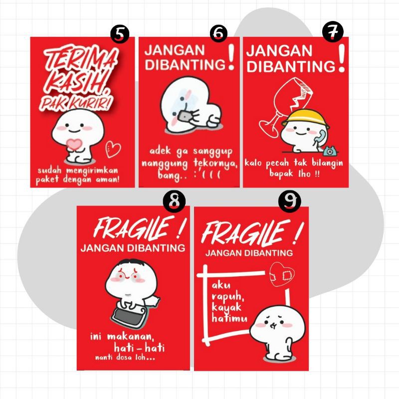 [ SIAP KIRIM ] Stiker Fragile