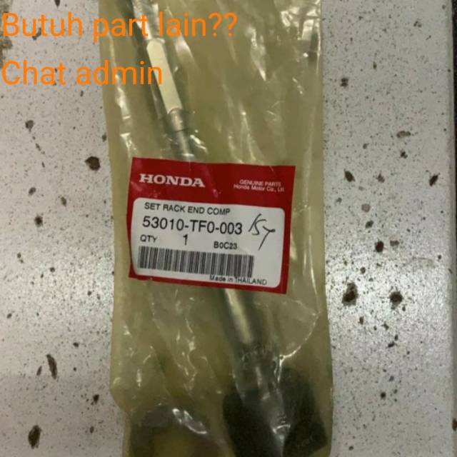Rack End Jazz 2008-2012, Mobilio
Original honda
