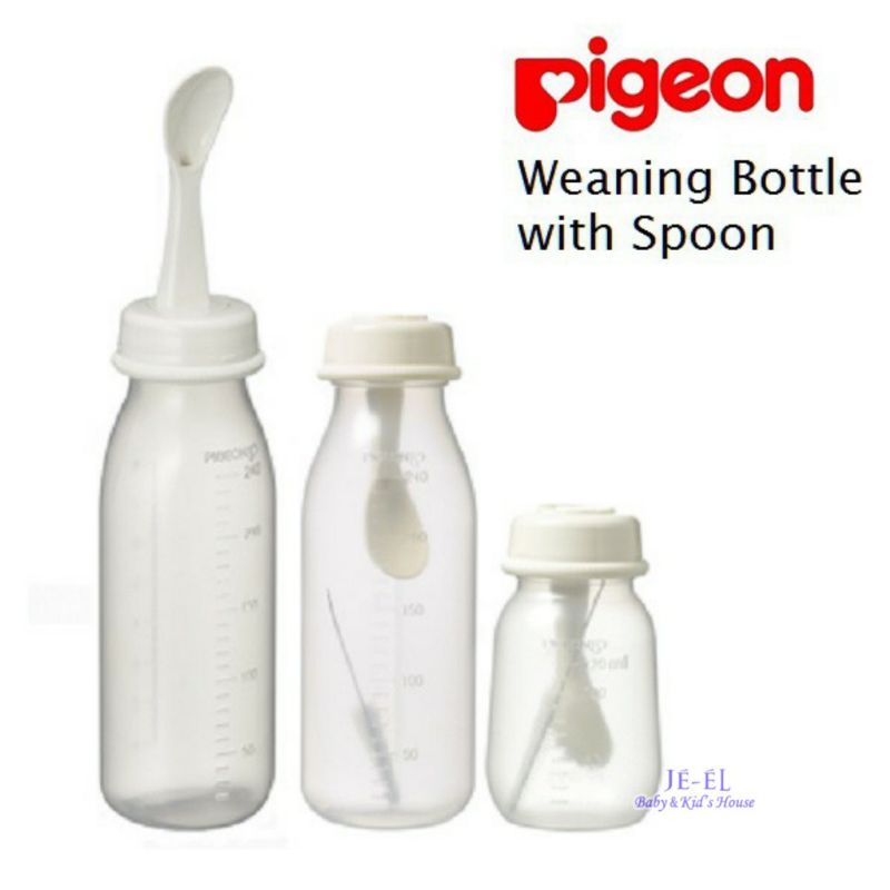 Pigeon Weaning Bottle with Spoon - Food Feeder