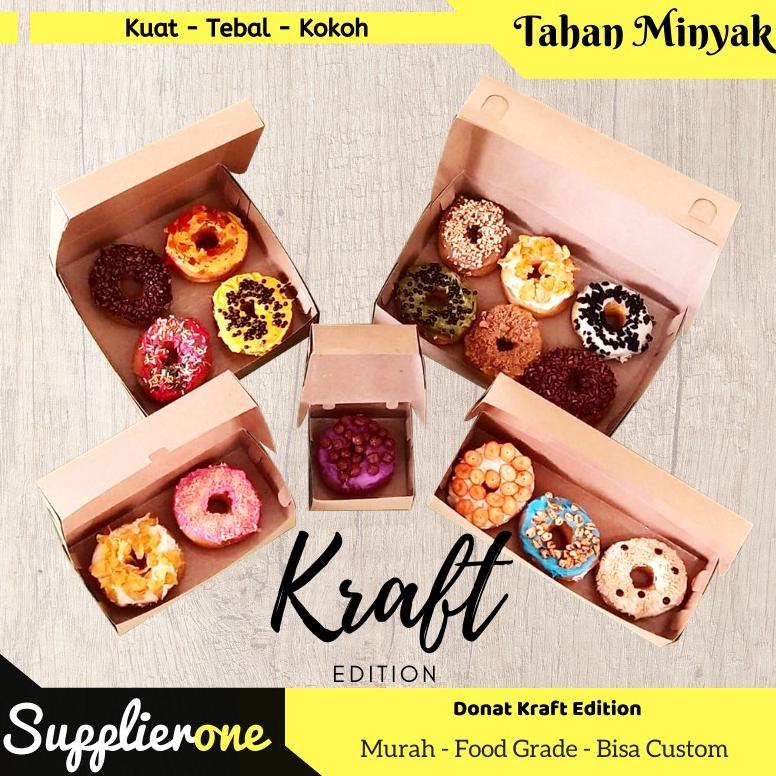 

Dus Donat / Box donat / Kemasan Donat / Wadah Donat / Tempat Donat Kraft Edition