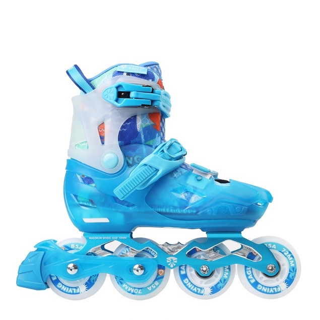 Sepatu Roda Anak Inline Skate Pemula Flying Eagle L8 - Blue