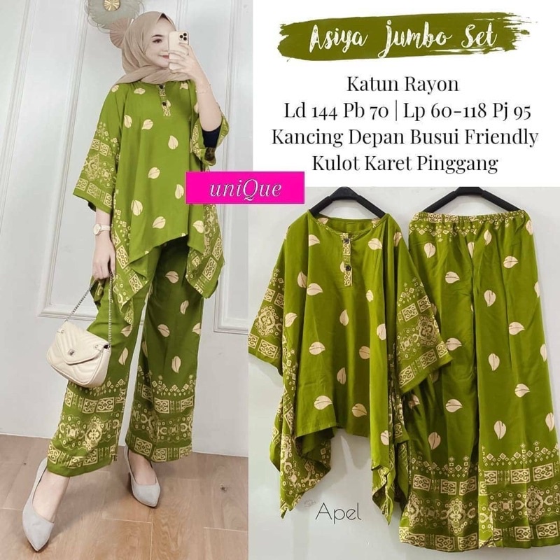 PROMO !! SETELAN WAKA NIYARA ASIYA ANACI ANDERA JUMBO SET ORIGINAL BY UNIQUE SANCAKA ONE SET WAKA BEST SELLER