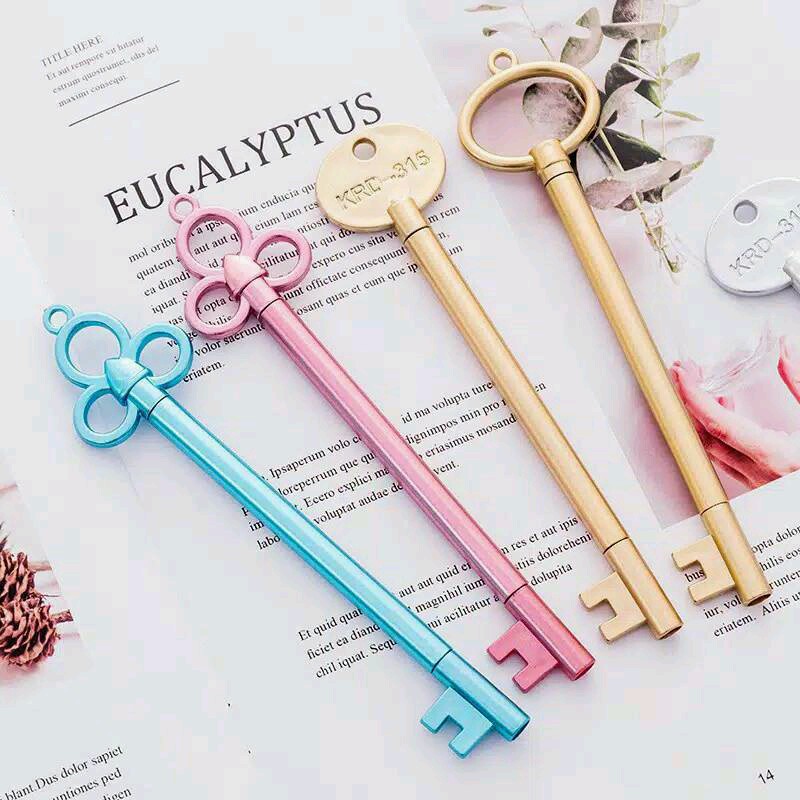 

SV - PENA PULPEN BENTUK KUNCI CLASSY LUCU / PEN WITH COLORFUL KEY SHAPE IMPORT