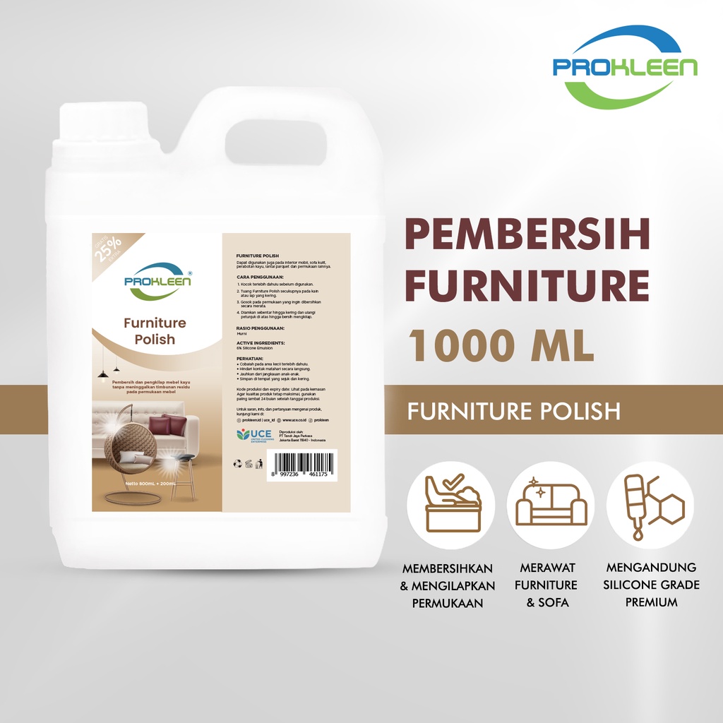 PROKLEEN Pembersih Pengkilap Mebel Furniture Polish 800mL (Bonus 25%)