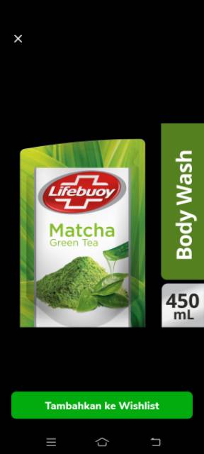 Lifebuoy Cair Matcha Refill 450 ml 450ml