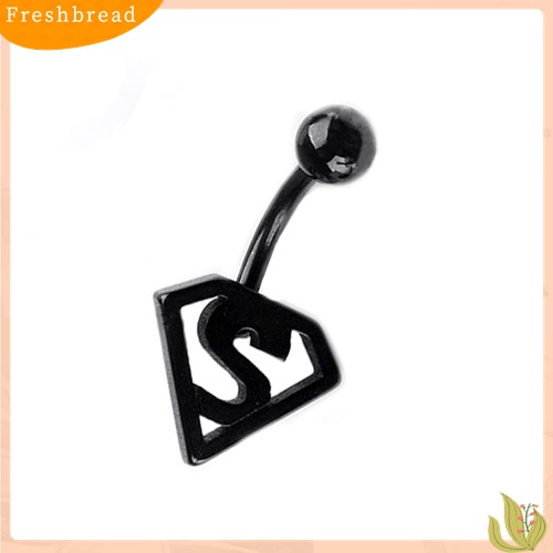 Anting Piercing Tindik Pusar Desain Kelelawar Bahan Stainless Steel untuk Wanita