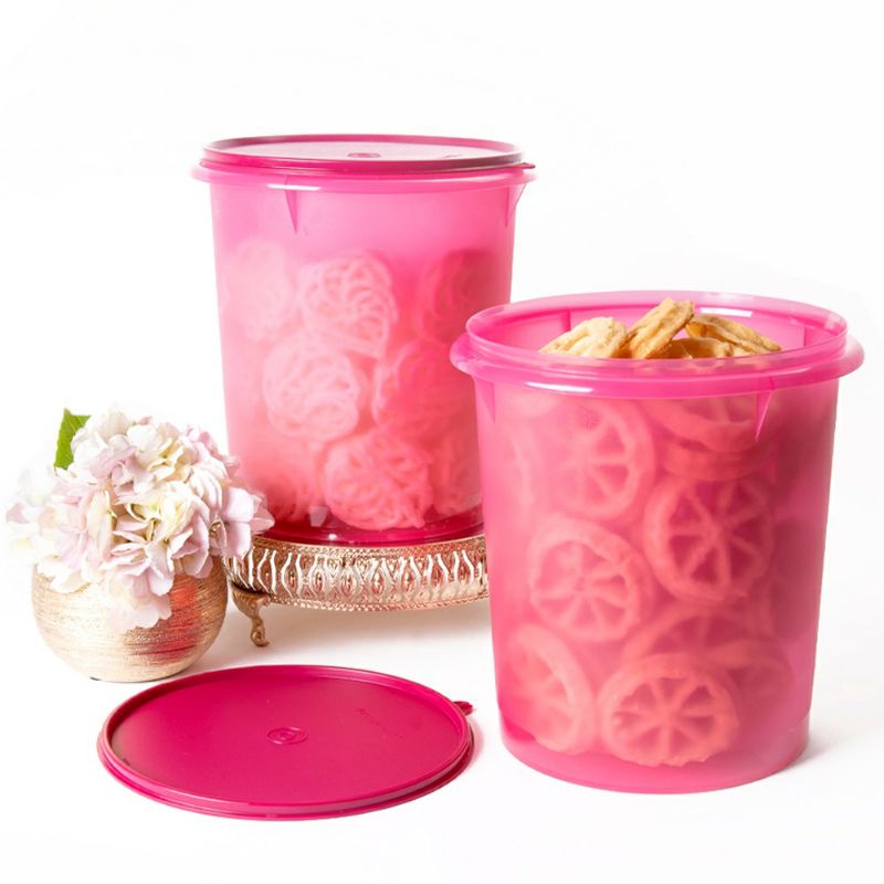 PROMO  - Tupperware - Toples krupuk 8,4L Toples lebaran Giant Canister (magenta) Murah Original
