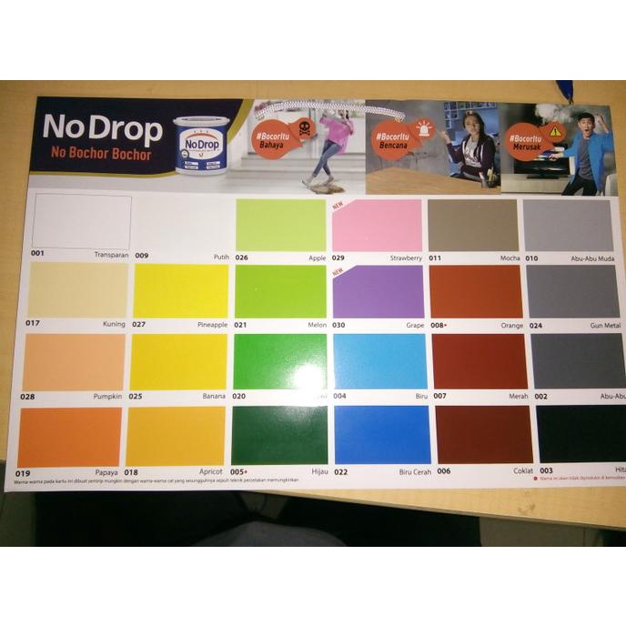 No Drop Cat Anti Bocor Warna(5 Kg) Termurah