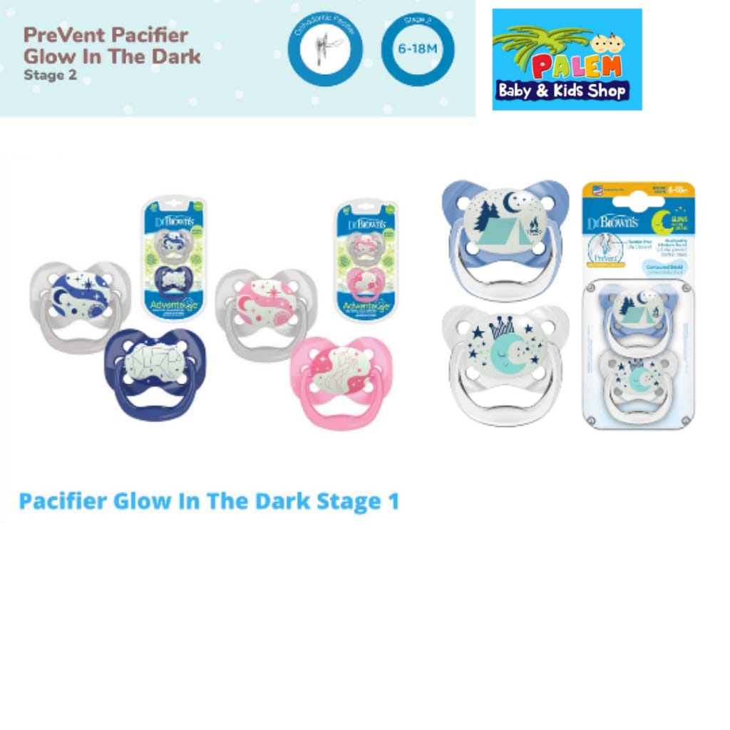 Dr.Brown's Advantage Glow in the Dark Pacifier / DrBrown Empeng