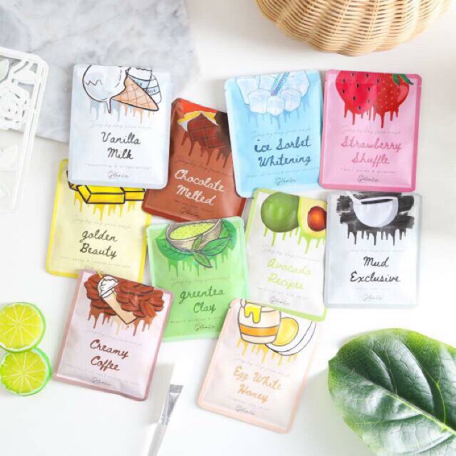 Lea Gloria Masker Wajah 20 Gram / Lea Gloria Face Mask / Masker Wajah Bubuk 20 Gram Lea Gloria 01