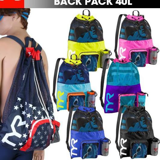 ➩ Tas Renang TYR Original Big Mesh Mummy Backpack USA  Produk Premium ★★.