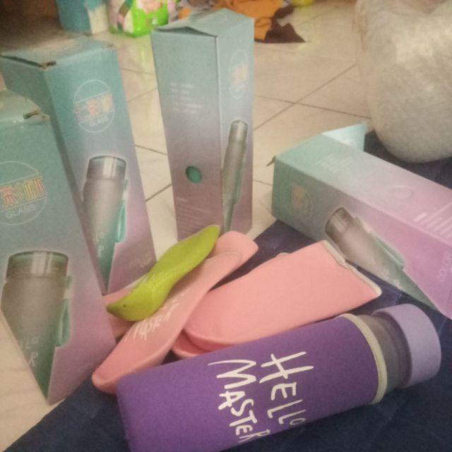 Botol Minuman Hello Master Bahan Pc Off /+ Free Bubble Warp + Free Pouch Zy Batam