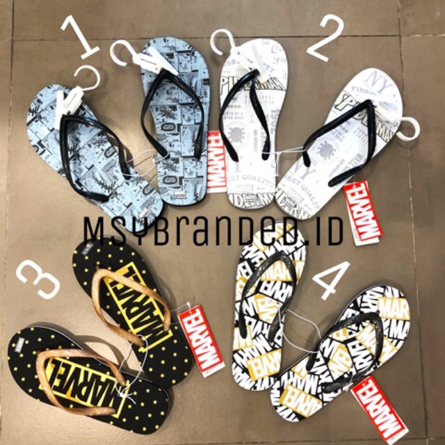 [Termurah] SANDAL JEPIT WANITA MINISO X MARVEL / WOMEN ' S FLIP FLOP MARVEL