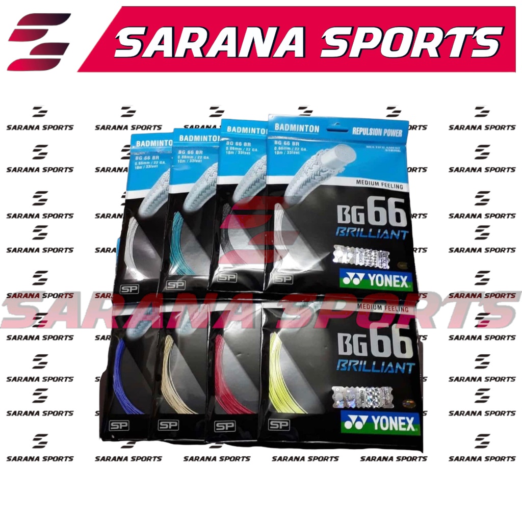 senar raket bg 66 SP - bg 66 briliant SP TERBARU -YONEX BG 66 BRILIANT - BG66 BRILLIANT SENAR BADMIN
