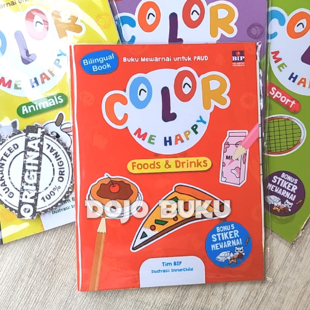 Buku Seri Color Me Happy Cover 2022 (Bonus Stiker Mewarnai BIP)