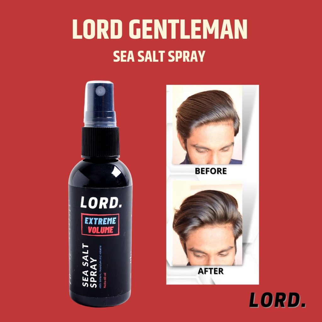 LORD Sea Salt Spray Hair Spray Haircare Perawatan Rambut Spray Rambut Hair Styling Pria Wanita