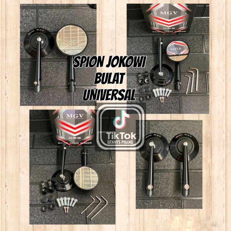 Spion bulat Jokowi Scoopy Fino Fazio klasik dan custom full cnc