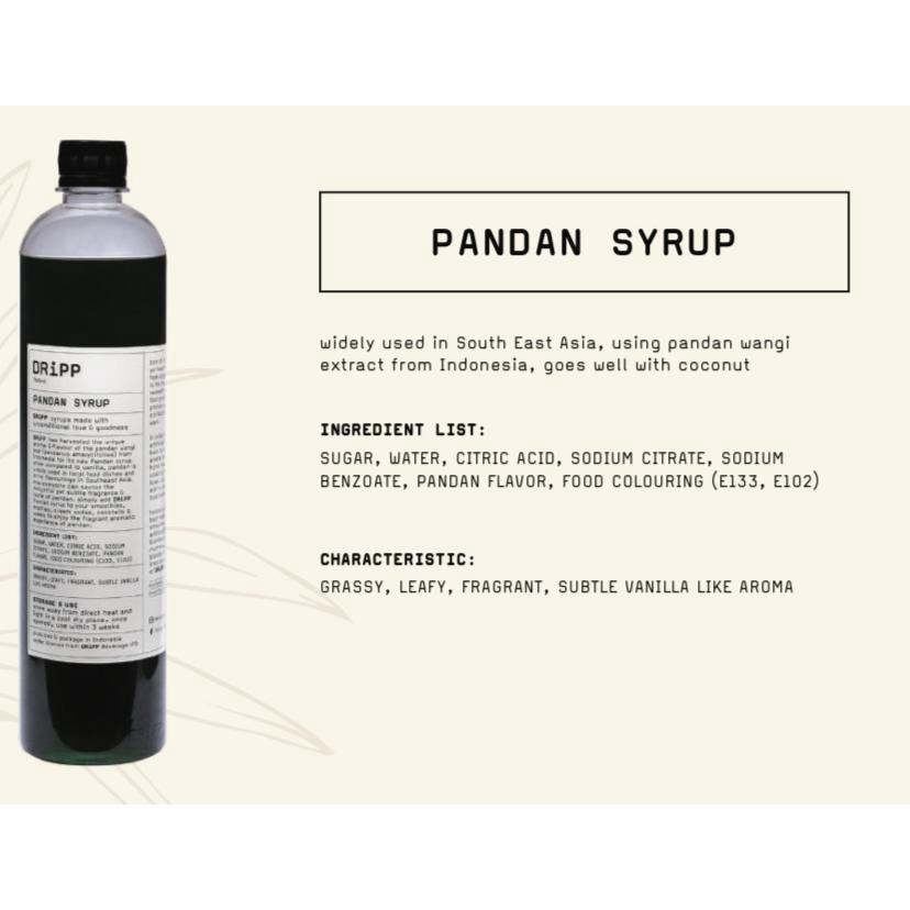 

DRIPP SYRUP Rasa PANDAN